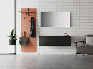 TAO 10 - Wall-mounted hallway unit with mirror _ Sudbrock Möbelhandwerk